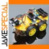 Vibrant Yellow 4WD Smart Robot Car Kit