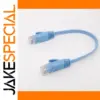 Light Blue 20cm CAT6 Ethernet Cable for Indoor Use