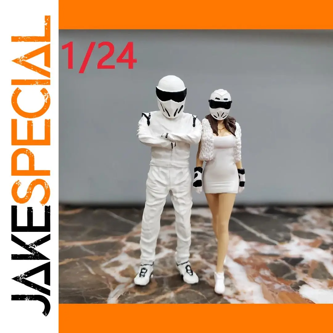 Resin Racer Couple Model for Collectors 1 Resin Racer Couple Model for Collectors