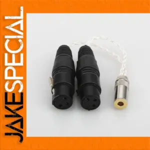 High-Quality 4.4mm to Dual XLR Adapter Cable