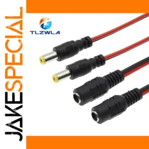 DC Power Connector Set 5-Pack 12V 5.5x2.1mm