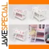 Wooden Dollhouse Bunk Bed for 1:12 Scale Dolls