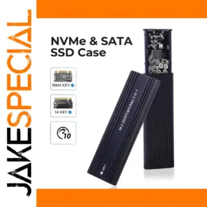 Dual Protocol M.2 SSD Enclosure 2TB, USB 3.1