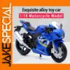 Vibrant Blue Suzuki GSX-R1000 Model 1:18 Scale