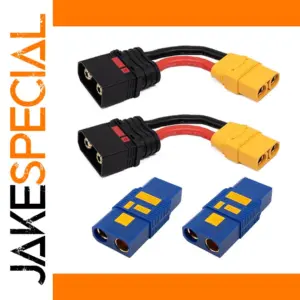 QS8 to XT90 10cm High-Current Connector Cable