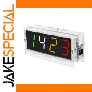 Colorful DIY Digital Clock Kit for Enthusiasts