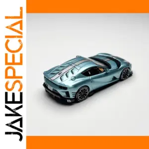 1/64 Alloy Sports Car Model in Cyan
