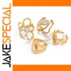 Stainless Steel Heart-Shaped Zirconia Ring