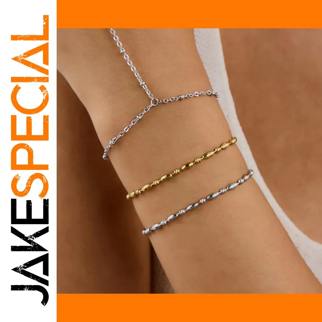 Stainless Steel Women's Gold Elliptical Bracelet 1 Stainless Steel Women's Gold Elliptical Bracelet