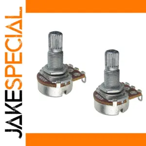 Set of 2 500K Ohm Audio Taper Mini Potentiometers