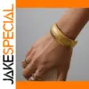 Elegant Gold Stainless Steel Women's Cuff Bracelet