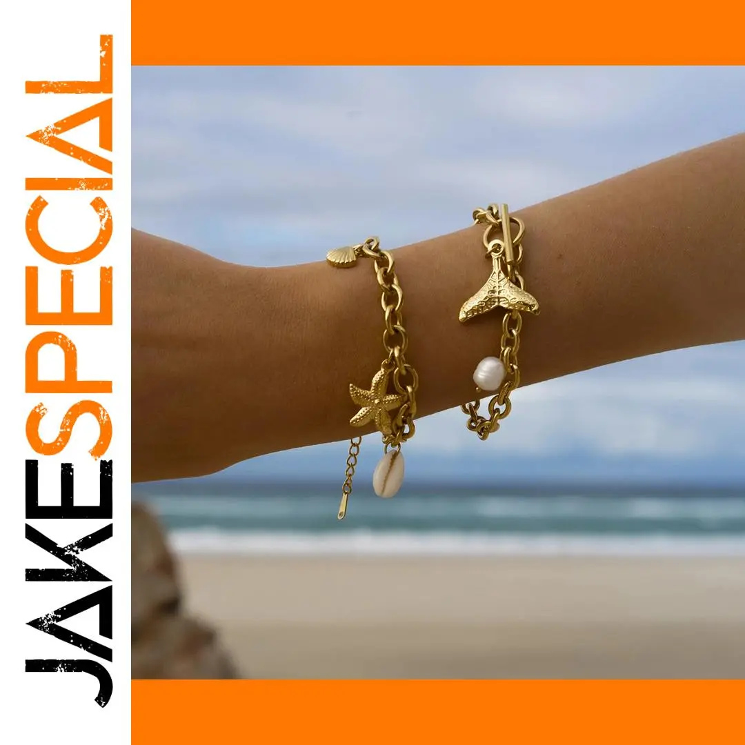 Stainless Steel Summer Fishtail Chain Bracelet 1 Stainless Steel Summer Fishtail Chain Bracelet