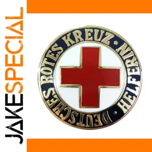 Vintage German Red Cross Copper Badge 30mm