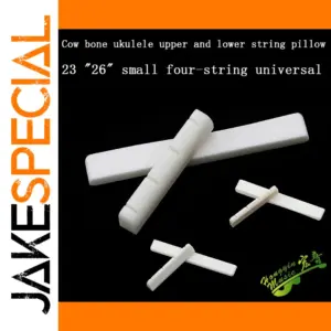 Natural Bovine Bone Ukulele Bridge Replacement