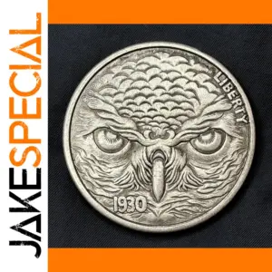 1930 Owl Vintage Copper Collector Coin