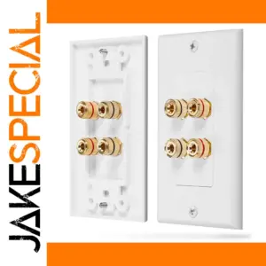 White Speaker Wall Plate for Home Audio