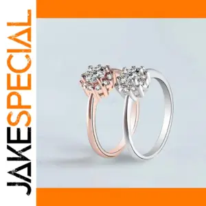 Silver Women's Ring with Cubic Zirconia Accent