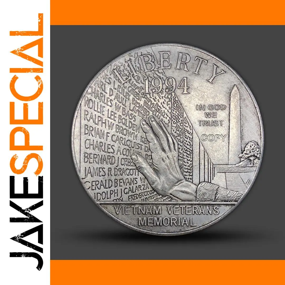 Vietnam Memorial Copper Commemorative Coin 38mm 1 Vietnam Memorial Copper Commemorative Coin 38mm