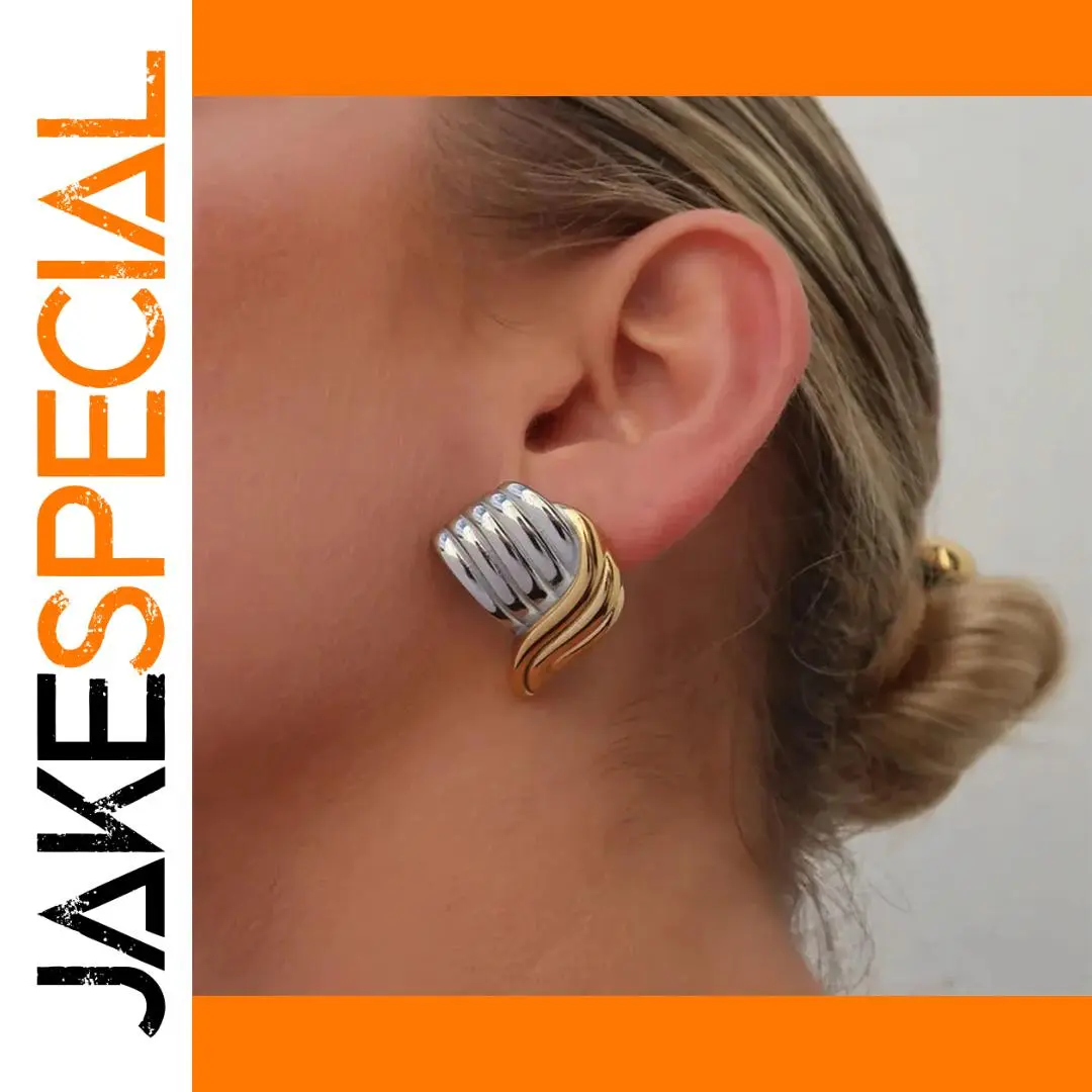 Stainless Steel Waves Earrings for Women 1 Stainless Steel Waves Earrings for Women