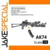 1:6 Scale AK74 Model Rifle for Collectors