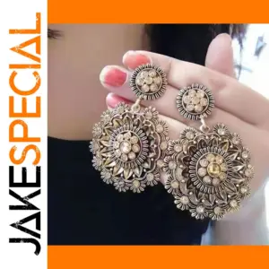 Elegant Floral Drop Earrings for Women