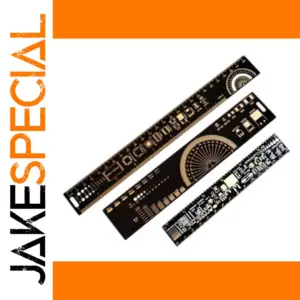 Black PCB Measurement and Design Reference Ruler