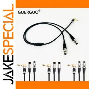 High-Quality 3.5mm to Dual XLR Y-Cable