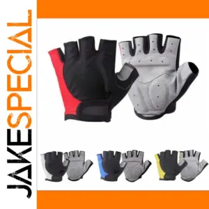 Durable Half-Finger Cycling Gloves for Men & Women