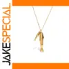 Gold-Tone Stainless Steel Dolphins Necklace