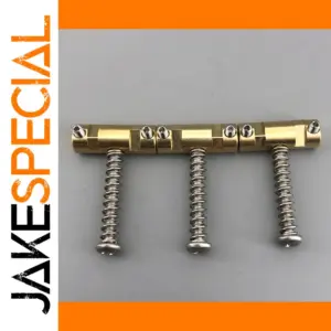 Telecaster-style Brass Saddle Set with Gold Finish