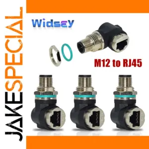 IP67 M12 to RJ45 Waterproof Network Adapter