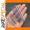Titanium Tweezers Set with Iridescent Finish