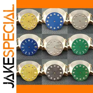 28.5mm NH35/NH36 Watch Dial in Blue, Green, Gold