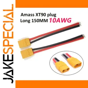 High-Current XT90 Connectors with 10 AWG Wires