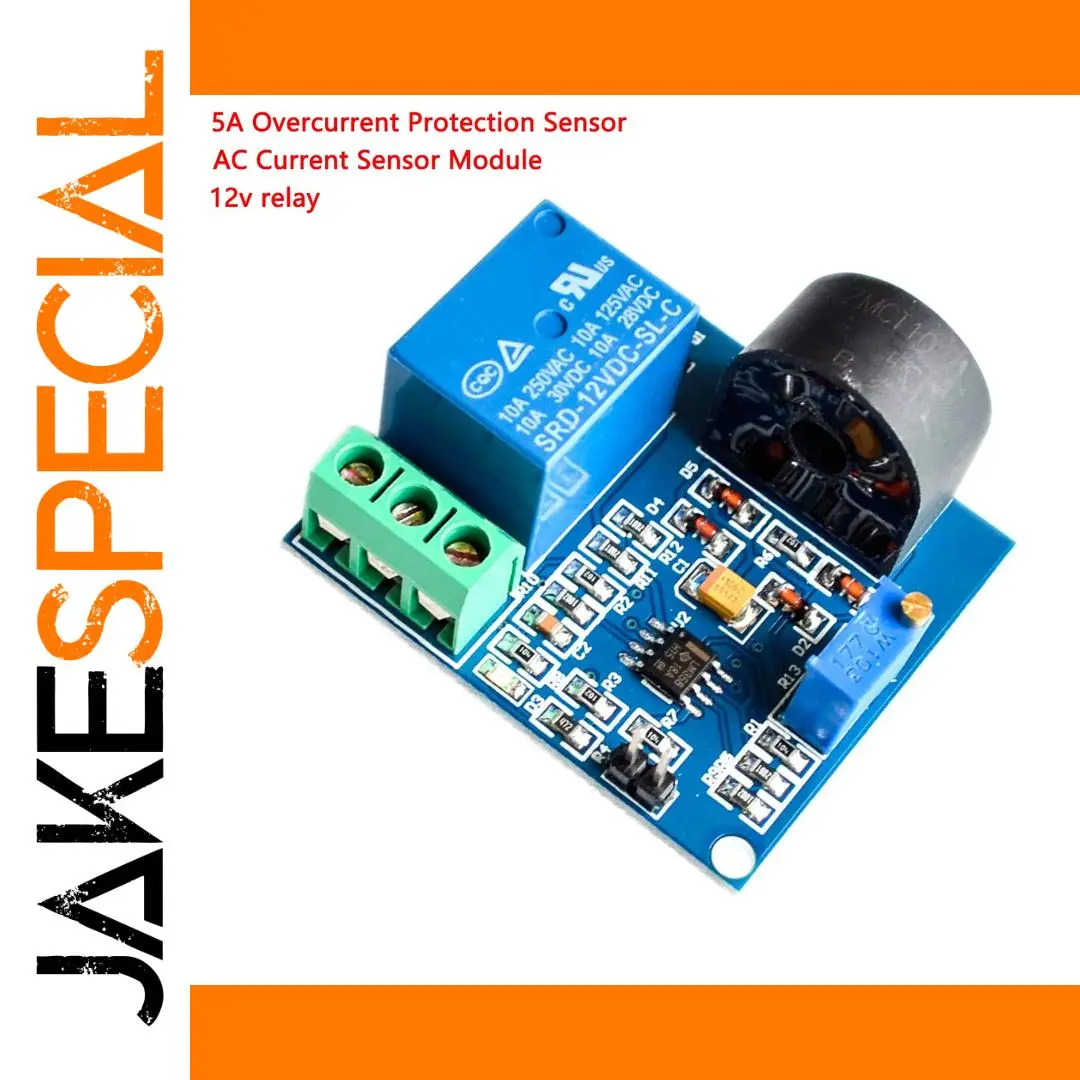 5A AC Current Sensor Module with Relay 1 5A AC Current Sensor Module with Relay