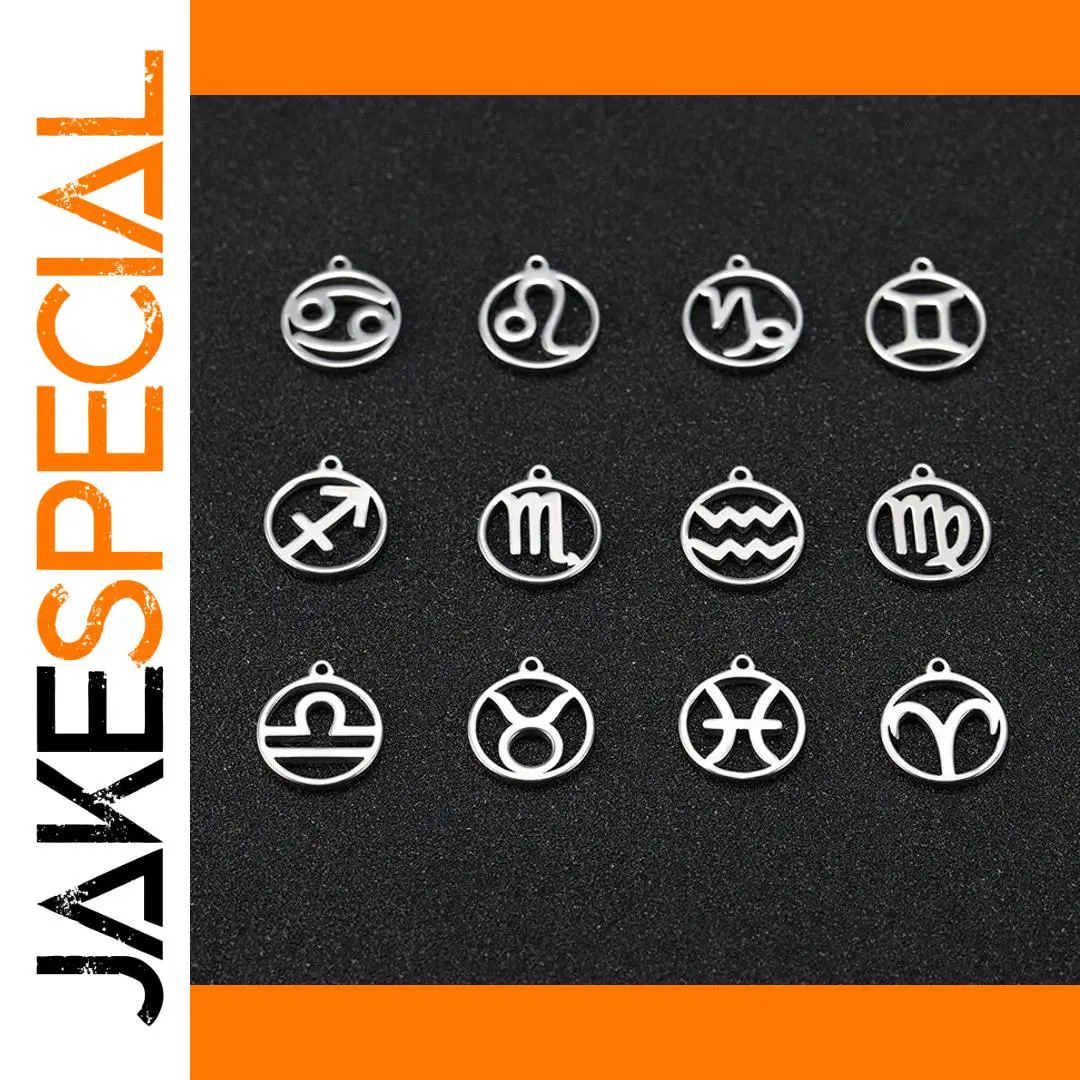 Zodiac Stainless Steel Charm Collection 1 Zodiac Stainless Steel Charm Collection