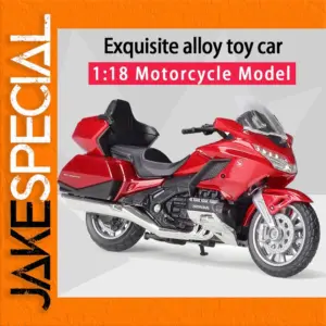 Red Honda Gold Wing 1:18 Diecast Model