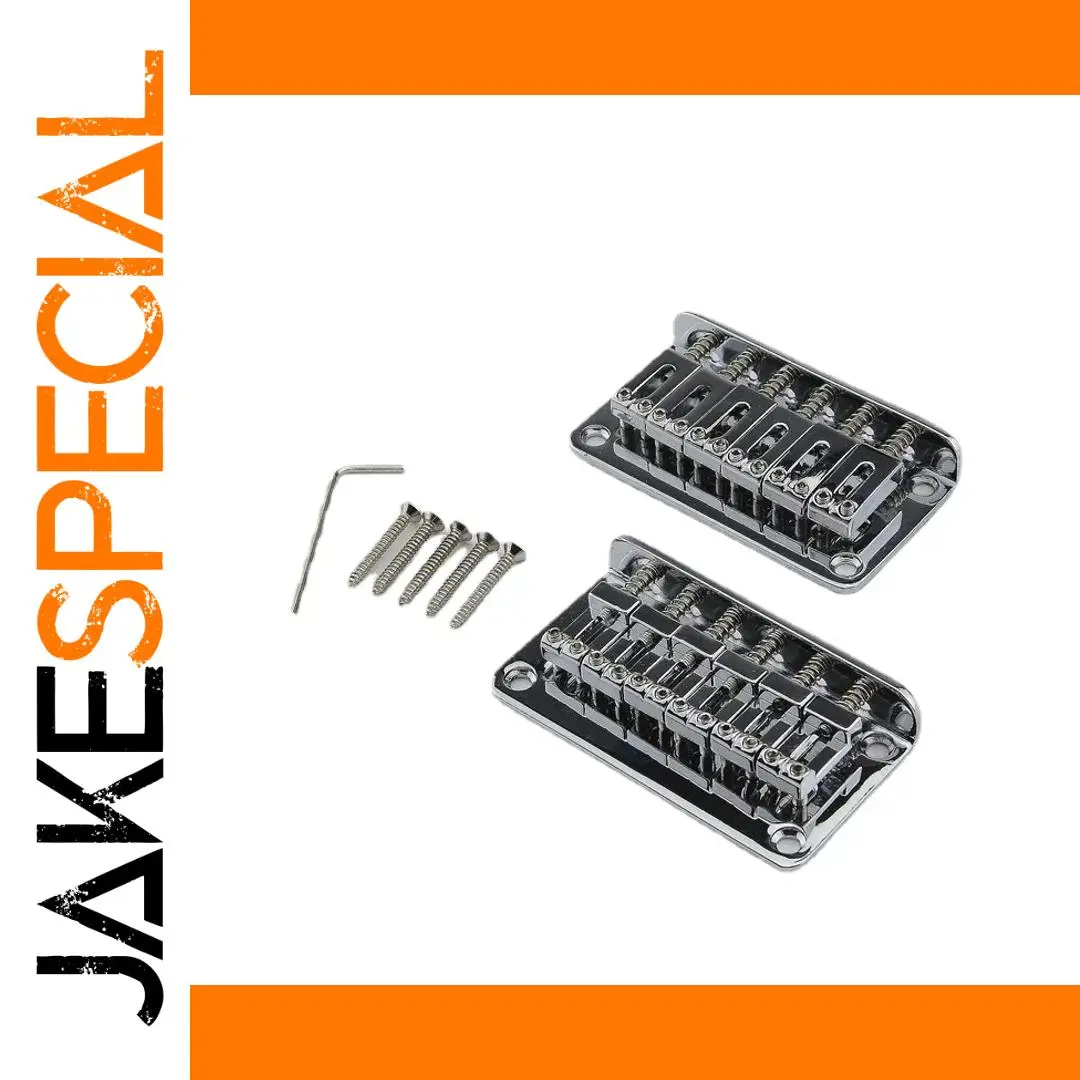 Chrome Fixed Guitar Bridge Set Models 0269 & 0281 1 Chrome Fixed Guitar Bridge Set Models 0269 & 0281