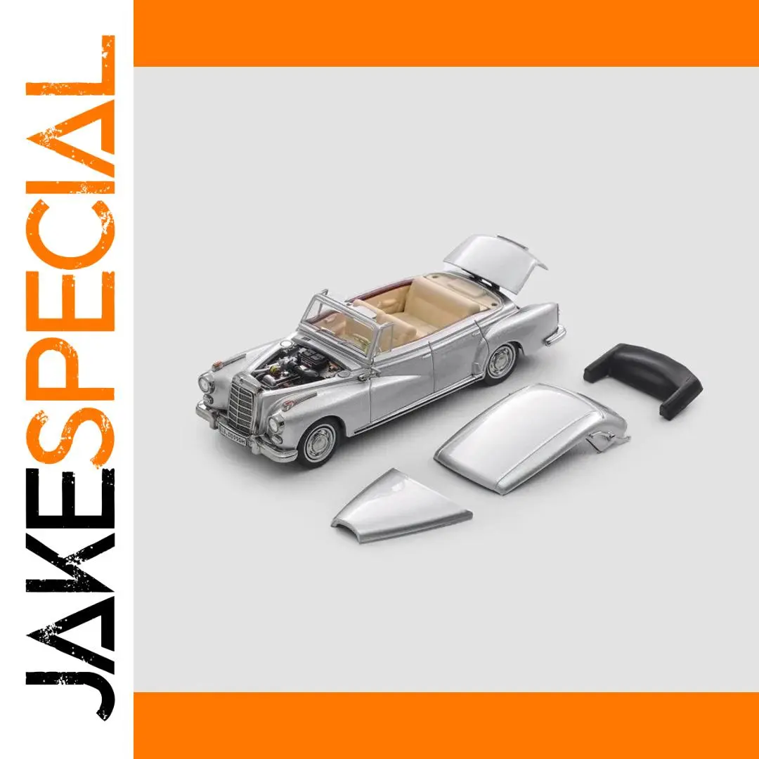 Vintage Silver Mortal 1:64 W189 Convertible Model 1 Vintage Silver Mortal 1:64 W189 Convertible Model