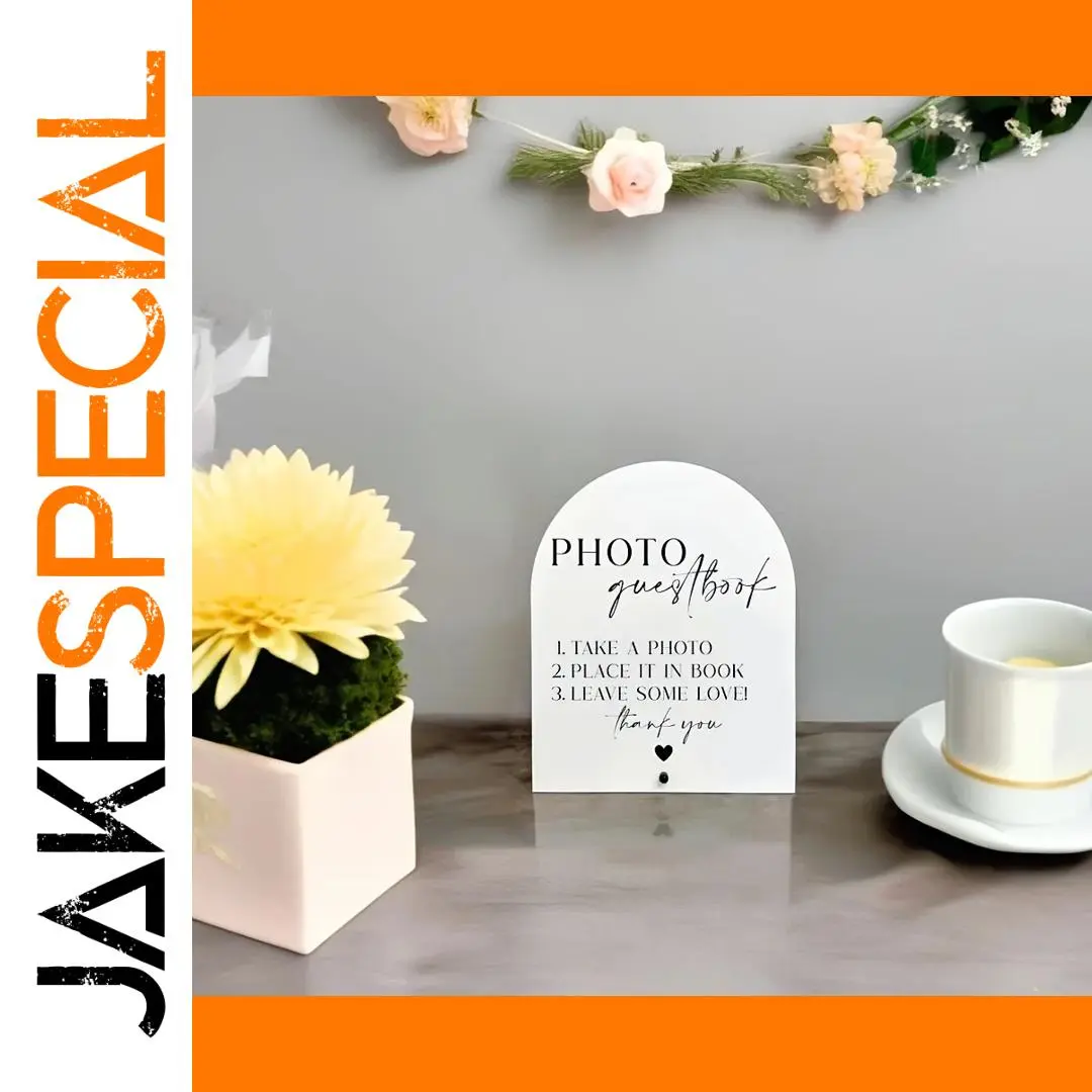 Elegant White Acrylic Wedding Sign 1 Elegant White Acrylic Wedding Sign