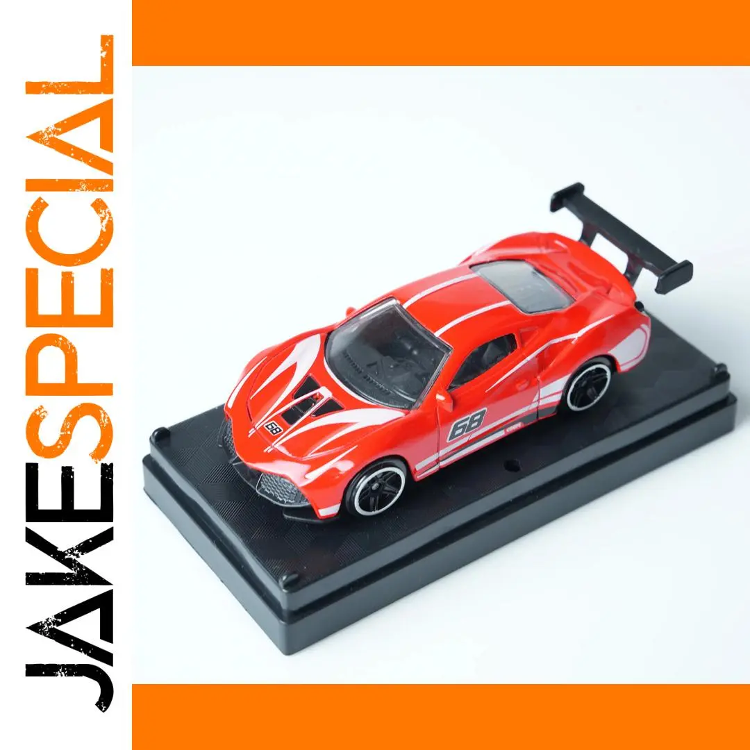 1:64 Flame Red Die-Cast Race Car 1 1:64 Flame Red Die-Cast Race Car