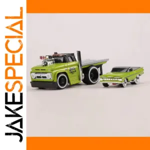 Green Diecast Model Set 1:64 Chevrolet Classic Vehicles