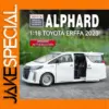 1/18 Toyota Alphard MPV Diecast Model
