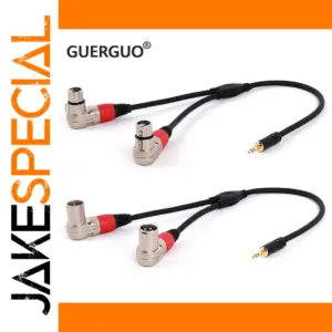 Professional 3.5mm Y-Splitter Audio Cable in Multiple Colors