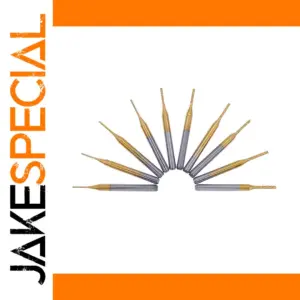 Precision 10-Piece PCB Carbide Milling Cutter Set