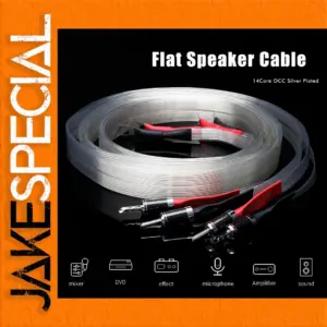 Premium 7N OCC Silver Speaker Cable 3m