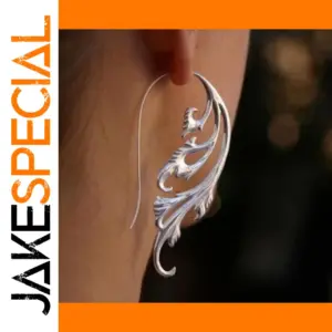 Vintage Leaf Hollow Drop Earrings for Women