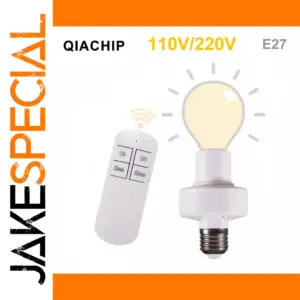 Wireless E27 Lamp Holder with Remote Control