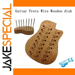 Natural Khaya Guitar-Shaped Storage Box