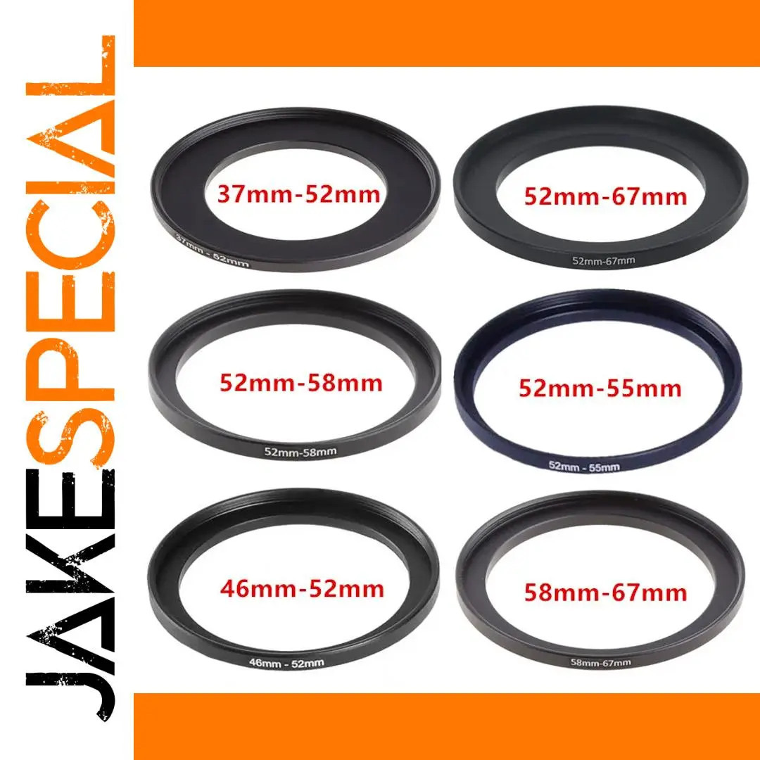 Metal Lens Adapter Ring 37mm-58mm for Cameras 1 Metal Lens Adapter Ring 37mm-58mm for Cameras